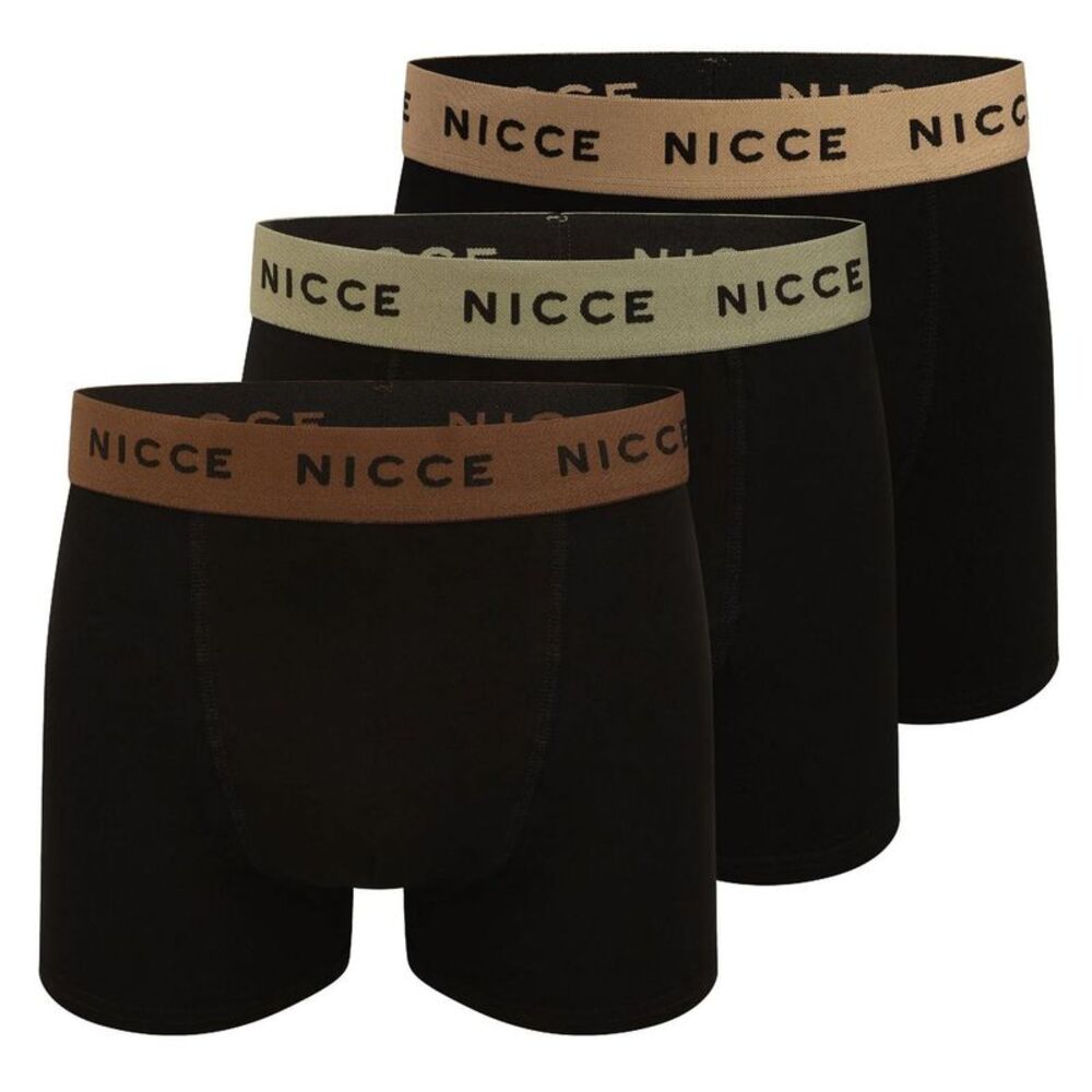 Nicce Mens Galan Boxer Shorts (Pack of 5) / Black